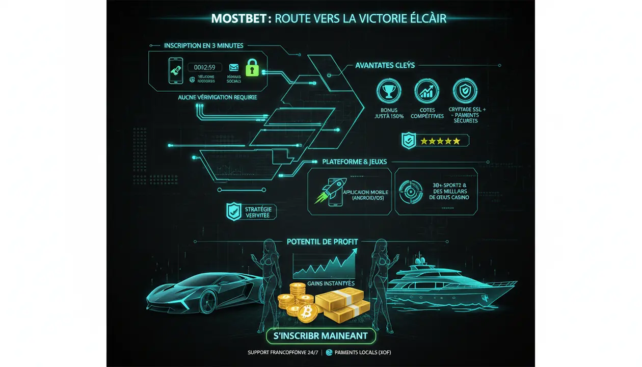 inscription sur Mostbet